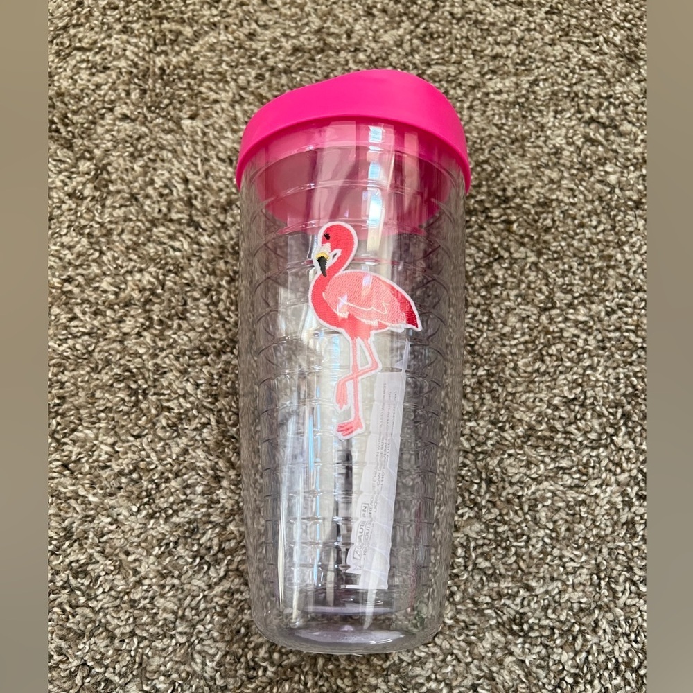 NEW MODERN EXPRESSIONS DOUBLE WALL TUMBLER FLAMINGO - Picture 2 of 5